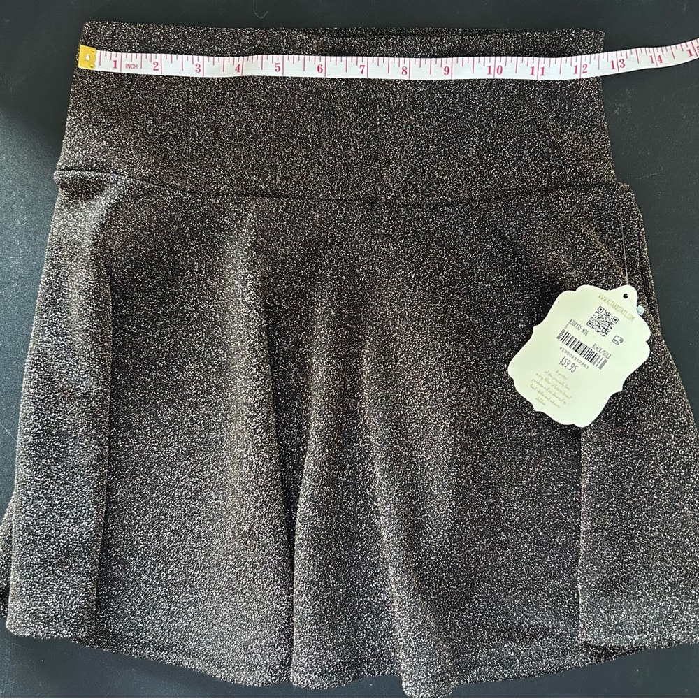 Altar'd State Glittery Black Skirt